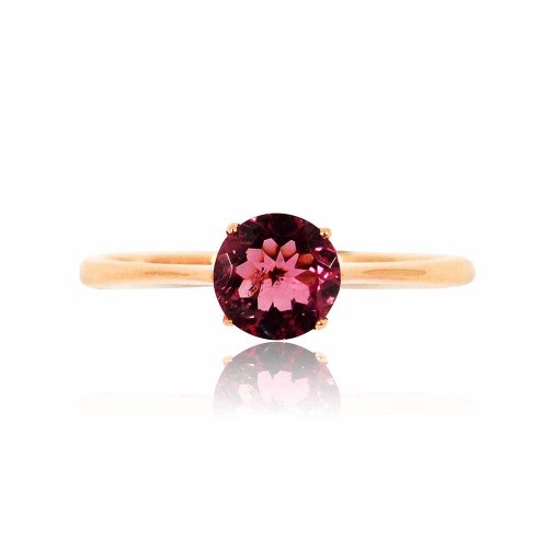 Turmalin eljegyzési gyűrű rosegold-ból