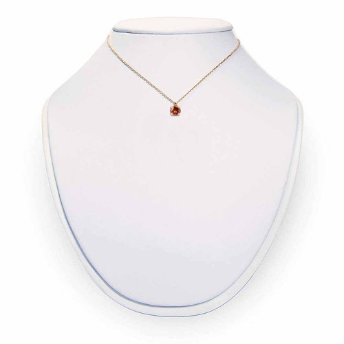 Színes gyémánt nyaklánc  - rosegold - 3,5mm