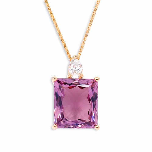 Turmalin nyaklánc rosegold-ból
