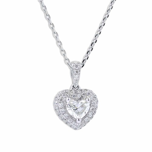 Szív gyémánt medál - 0,6ct