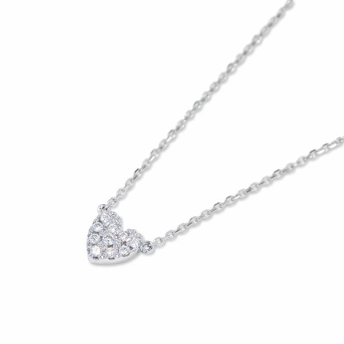 Szív gyémánt nyaklánc - 0,05ct