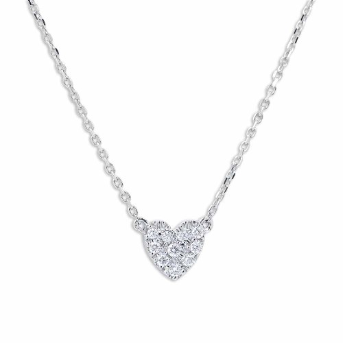 Szív gyémánt nyaklánc - 0,05ct