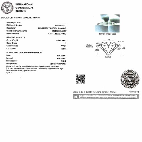 Gyémánt eljegyzési gyűrű - 0,25-0,4ct - fehérarany