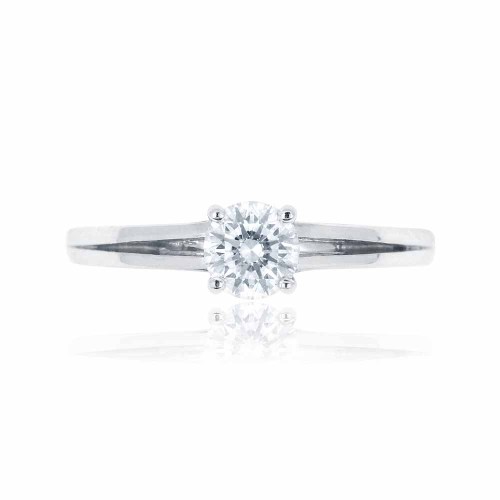 Gyémánt gyűrű - 0,35ct - fehérarany