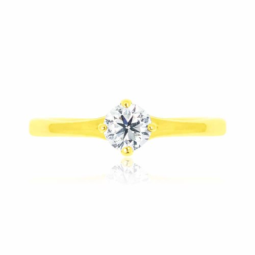 Gyémánt eljegyzési gyűrű - 0,25-0,4ct - arany