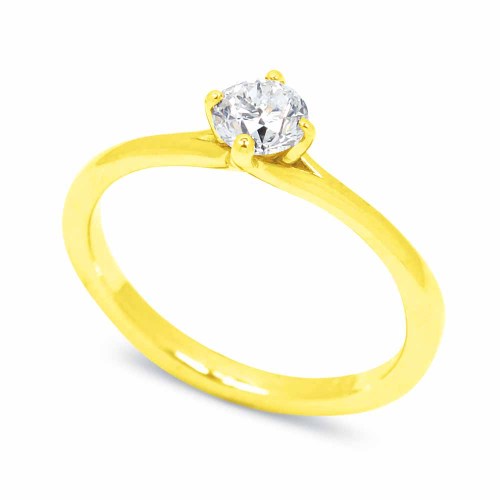 Gyémánt eljegyzési gyűrű - 0,25-0,4ct - arany