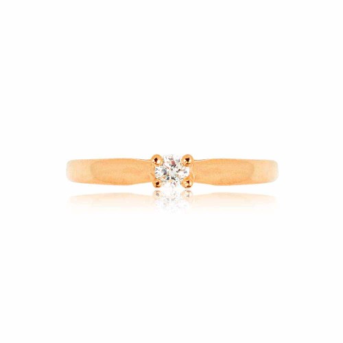 Eljegyzési gyűrű - 2,7-3,0mm - rosegold