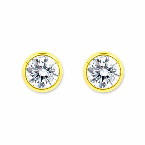 Gyémánt fülbevaló, arany - 2,9-3,2mm