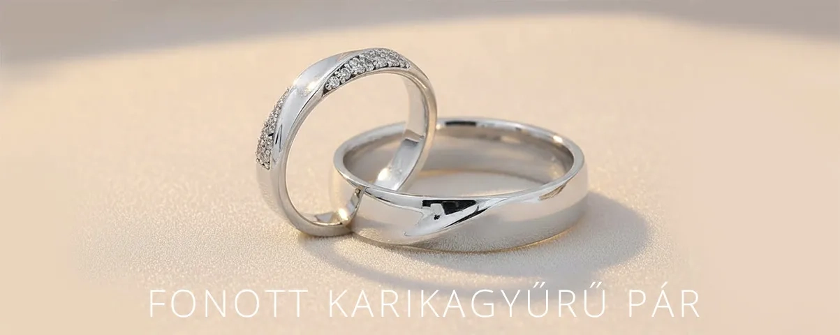 Fonott karikagyűrű aranyból