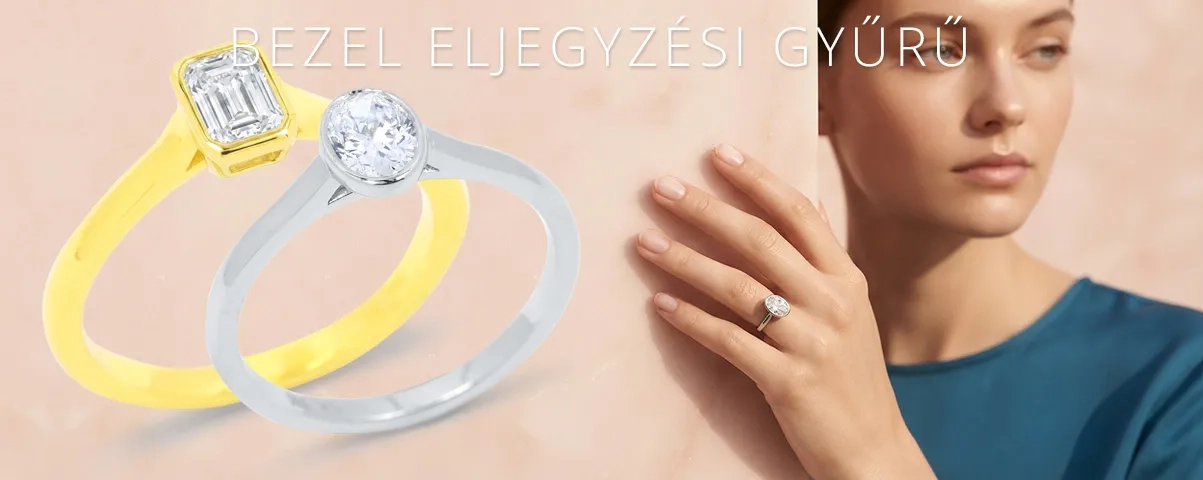 Bezel foglalatos gyűrűk