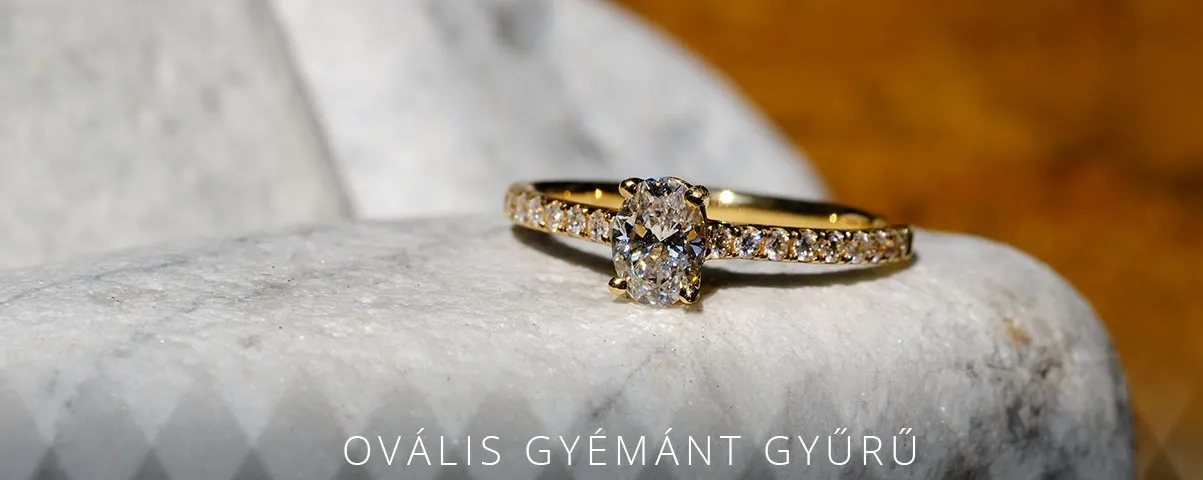 Ovalis Gyemant Gyuru